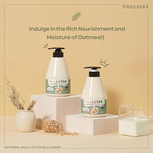KWAILNARA Oat Milk Body Lotion – Korean Body Lotion for Calming & Soothing Relief 560 g / 19.75 Fl. Oz thumbnail 2