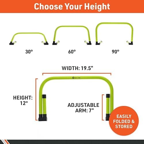 Body Sport Adjustable Athletic Speed Training Hurdles, Jumping & Speed Training Fitness Equipment, Hurdles for Track & Field, Basketball, Soccer & More thumbnail 3