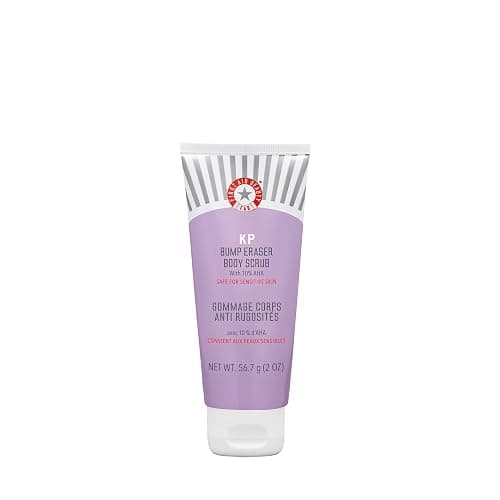 First Aid Beauty - KP Bump Eraser Body Scrub with 10% AHA, Keratosis Pilaris Skin Exfoliator with Glycolic and Lactic acids, Helps Reduce Chicken Bumps, Safe for Sensitive Skin, 2 oz - Image 1