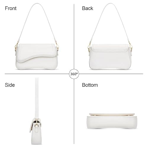 KKXIU Shoulder Bag for Women Small Clutch Purses Cute Hobo Handbag Trendy Underarm Bag - Beige thumbnail 5