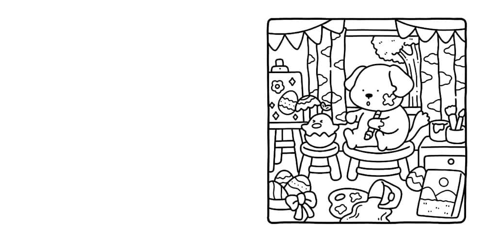 Cozy Cuties: Coloring Book for Adults and Kids (Cozy Spaces Coloring) thumbnail 2