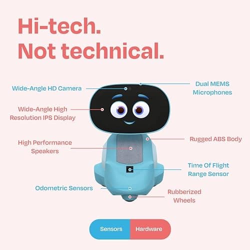Miko 3: AI-Powered Smart Robot for Kids | STEAM Learning & Educational | Interactive Robot with Learning apps & Unlimited Games | Birthday Gift for Girls & Boys Aged 5-12| Blue. thumbnail 5