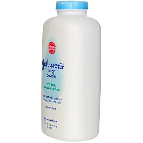 Johnson’s Baby Powder with Naturally Derived Cornstarch Aloe & Vitamin E, Hypoallergenic, 15 oz thumbnail 6