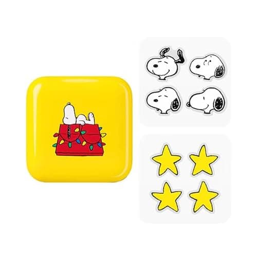 Starface Hydro-Star® Sleepy Snoopy Compact + Hydrocolloid Pimple Patch, 32 | Dermatologist Tested • Covers and Protects Visible Spots • Absorbs Pimple Gunk - Image 1