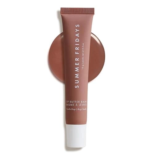 Summer Fridays Tinted Lip Butter Balm - Conditioning Vegan Lip Balm for Instant Moisture, Shine & Hydration - Softening & Soothing Skincare - Vanilla Beige (.5 Oz) - Image 1