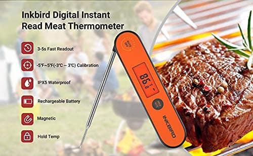 Inkbird Digital Meat Thermometer IHT-1P, Waterproof Instant Read Food Probe Thermometer with Backlight and Magnet for Cooking Kitchen BBQ Grill Smoker Deep Fry Candy Liquid thumbnail 2