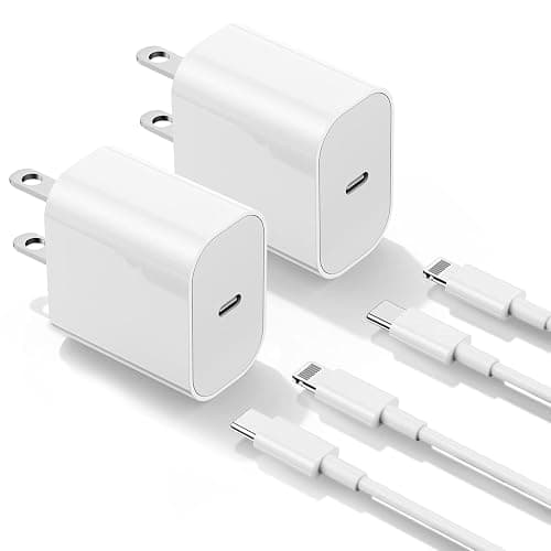 2Pack Apple Certified iPhone Charger Fast Charging, 20W PD USB C Wall Charger Block with Type C to Lightning Cable 6ft Compatible with iPhone 14/14 Plus/13 Pro Max/12/12 Pro/11/iPad - Image 1