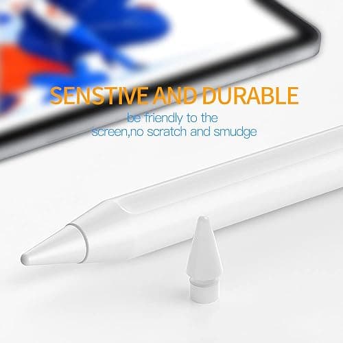 Replacement Tips Compatible with Apple Pencil 2 Gen iPad Pro Pencil - iPencil Nib for iPad Pencil 1 st/Pencil 2 Gen White 4 Pack (White 4 Pack) thumbnail 6
