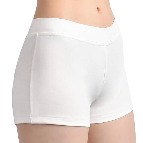 SUPRNOWA Boy Cut Low Rise Booty Shorts - Spandex Active Dance Yoga Workout Fitness Shorts for Women thumbnail 2