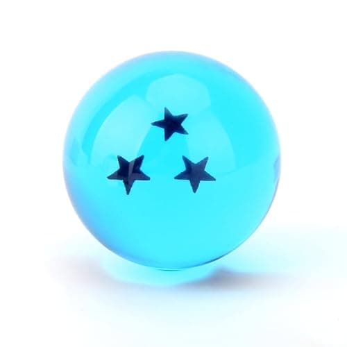 Boxtree Children Toy New Gift Box Set of 7pcs Ball Z 43mm/1.7" Stars Crystal Ball (Blue) thumbnail 4