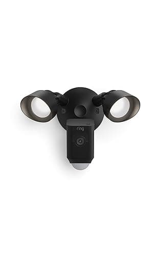 Ring Floodlight Cam Wired Plus (newest model), Outdoor home or business security with motion-activated 1080p HD video and floodlights, Black - Image 1