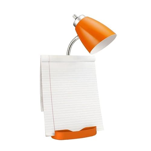 Limelights LD1056-ORG Desk Lamp Organizer with iPad Tablet Book Stand and USB Charging Port, Orange thumbnail 6
