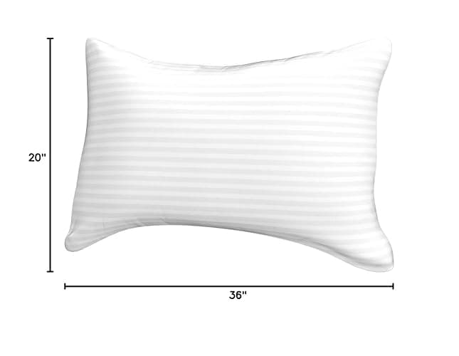 Beckham Hotel Collection Bed Pillows King Size Set of 2 - Down Alternative Pillow for Back, Stomach or Side Sleepers thumbnail 2