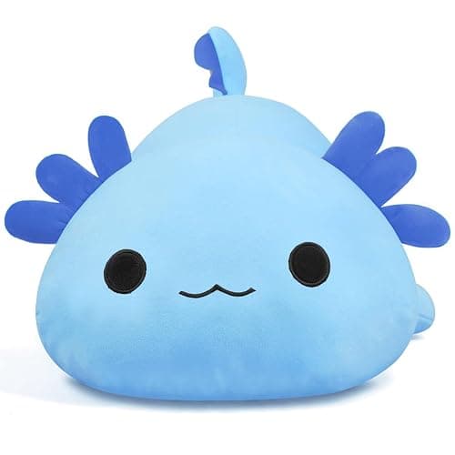 MIAOHAHA Plush Axolotl Toy 20in Plush Pillow Axolotl Stuffed Animal Toy Cute Plushies Kids Plush Toy Pillow(Blue,50cm/19.6in) thumbnail 2