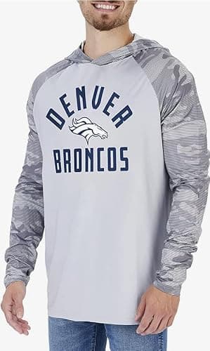 Zubaz NFL Teams Men's Lightweight Pullover Hoodies with Accent Sleeves (Small - 5X-Large) thumbnail 2