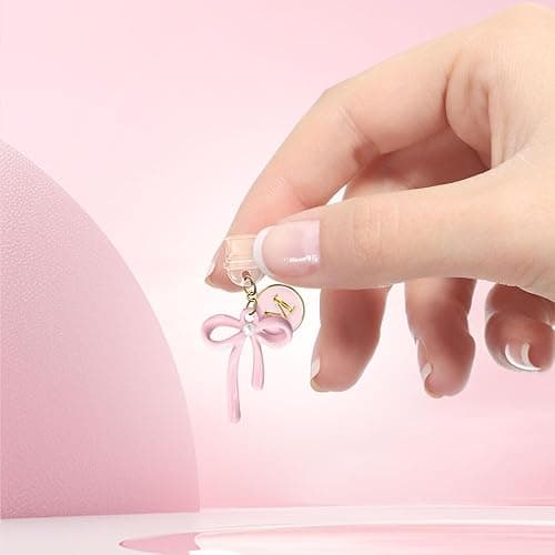 3Pcs Pink Bow USB C Kindle Dust Plug Charms for iPhone 17/16/15 Pro Max,Cute Initial Type C Dust Plug Covers for Phone Charging Port,Port Cover Protector Accessories for Kindle Paperwhite Colorsoft thumbnail 5