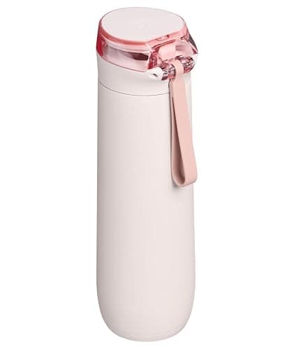 STANLEY Flowstate Spring Bottle | Leakproof Water Bottle with Carry Strap & Flip-Top Locking Lid | Insulated Stainless Steel | Fits Most Cup Holders | BPA-Free | 20 oz | Rose Quartz thumbnail 4