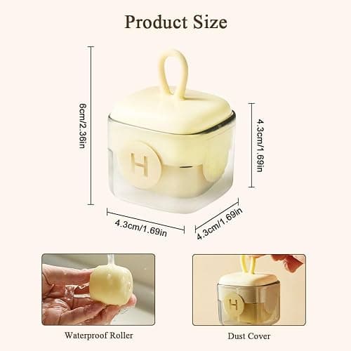 Senbos Washable & Reusable Gel Lint Roller for Pet Hair – Portable Sticky Cleaner for Clothes, Furniture, Car – Travel-Friendly Pet Hair Remover for Dog & Cat Fur, Dust, Lint (Household & On-The-Go) thumbnail 2
