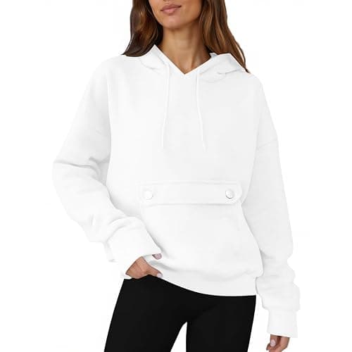dyiozbga Y2K Plus Size Hoodies for Women,Solid Color Long Sleeve Comfy Casual Basic Pullover,Fall Loose Sweatshirts with Hood thumbnail 4