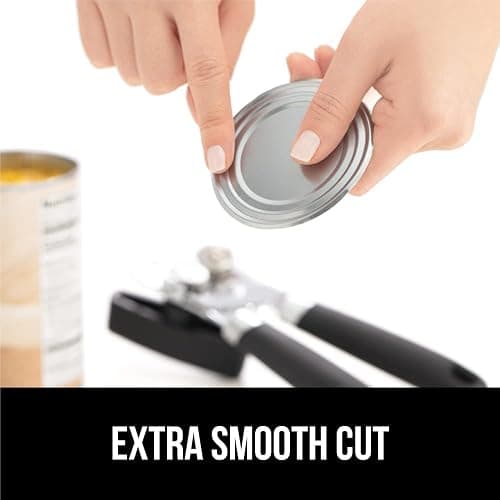 The Original GORILLA GRIP Heavy Duty Stainless Steel Smooth Edge Manual Can Opener and Bottle Openers, Soft Ergonomic Handle, Oversized Handheld Easy Turn Knob, Multifunctional Kitchen Tool, Gray - Gray - 1 thumbnail 8
