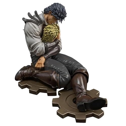 MABAIUDE JJBA Jonathan Joestar Figure Brando Statue, Battle Damage Ver. Anime Figure JJBA Statue Two Heads Changeable, Desktop Decoration Collectible Gifts - Image 1