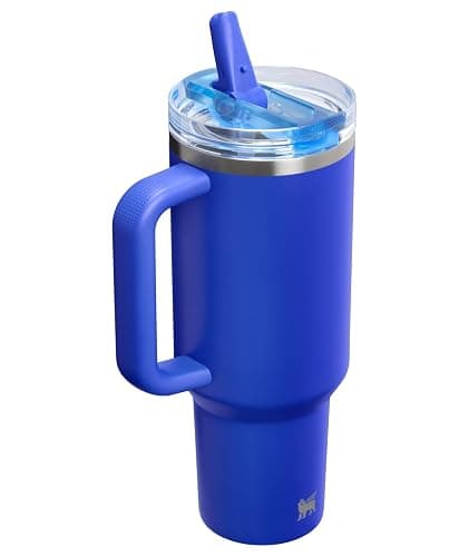 STANLEY Quencher ProTour Flip Straw Tumbler with Leakproof Lid 40 oz | Built-In Straw & Handle | Cupholder Compatible for Travel | Insulated Stainless Steel Cup | BPA-Free | Cobalt thumbnail 4