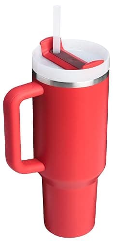 STANLEY Quencher H2.0 Tumbler with Handle and Straw 40 oz | Flowstate 3-Position Lid | Cup Holder Compatible for Travel | Insulated Stainless Steel Cup | BPA-Free | Chili Red thumbnail 3