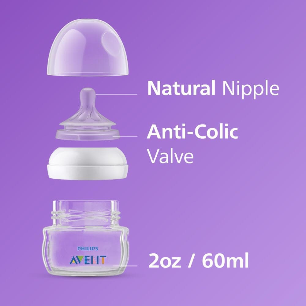 Philips Avent SCF019/25 - Biberón natural (2 unidades), transparente thumbnail 6