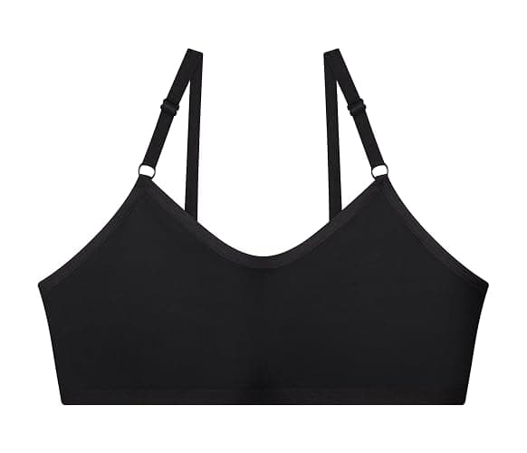 Herepai Big Girls' Adjustable Training Bra Cotton Bras Wireless Light Padded 10-16 Years thumbnail 6