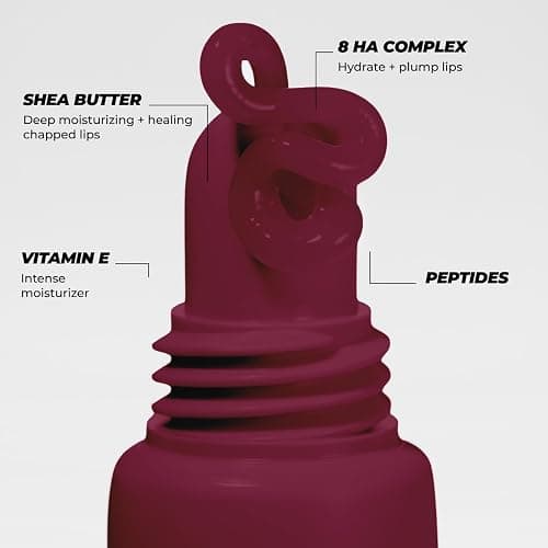 Vitamasques Lip Butter Balm - Berry Jam, Korean Lip Balm - Peptide Lip Treatment - Lips Balm Hydrating - Light Tinted Lips balm - Made in Korea - 0.33 fl.oz thumbnail 3