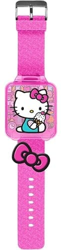 SRV Hub Hello Kitty Kids Educational Smart Watch - Girls Digital Watch with 5 Fun Learning Games, Timer, Alarm, Stopwatch, 10 Clock Faces, Blue Silicone Strap – Ages 4+ thumbnail 9
