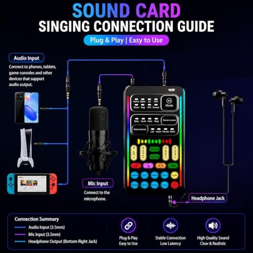 I9 Voice Changer Sound Card Kit, 16 Effects for Gaming & Streaming thumbnail 8