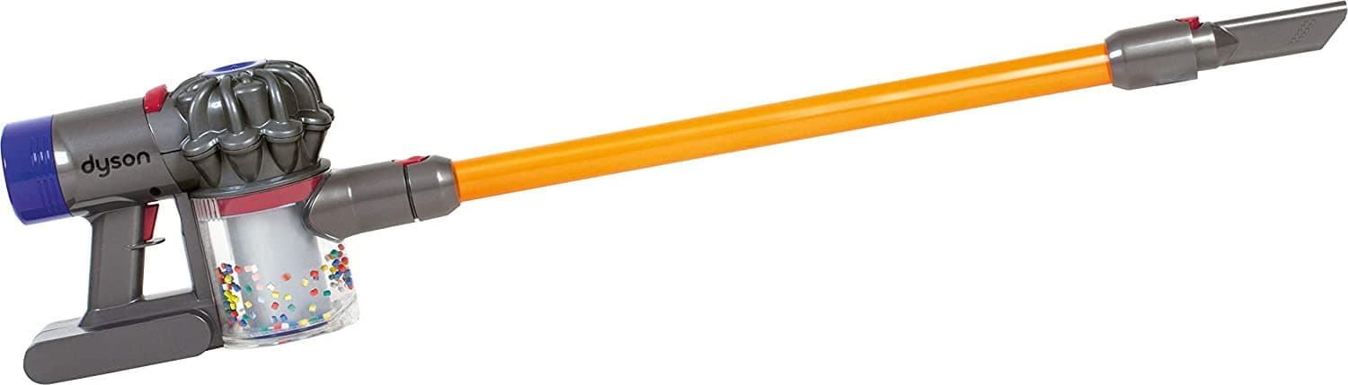 Casdon Dyson Cordless Vacuum Interactive & Officially Licensed Toy Dyson Vacuum For Children Aged 3+ Realistic Role-Play Fun, Purple and Orange - Purple thumbnail 12