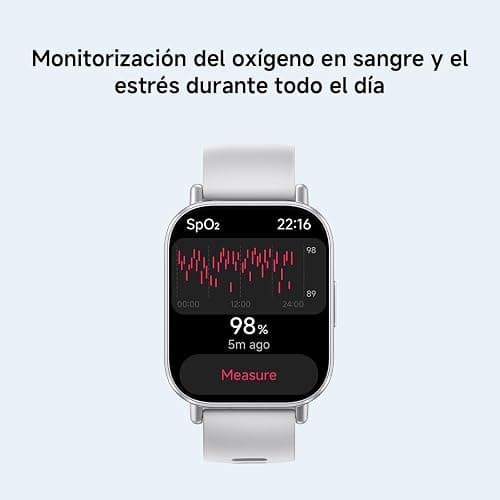 XIAOMI Redmi Watch 5 Active, Llamadas Bluetooth, Pantalla LCD de 2 Pulgadas, Monitor de frecuencia cardíaca, 140 Modos Deportivos, hasta 18 días de autonomía, Plata thumbnail 8