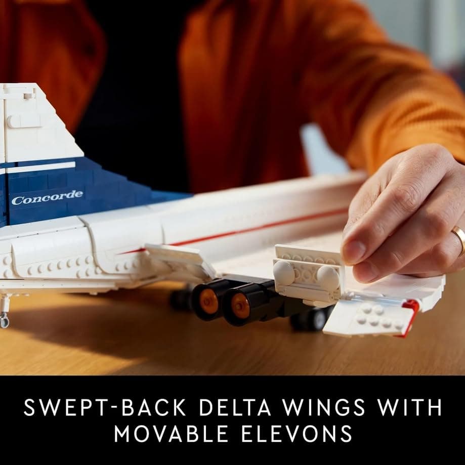 LEGO Icons: Concorde Aircraft - 2083 Pieces Building Kit (10318) thumbnail 8