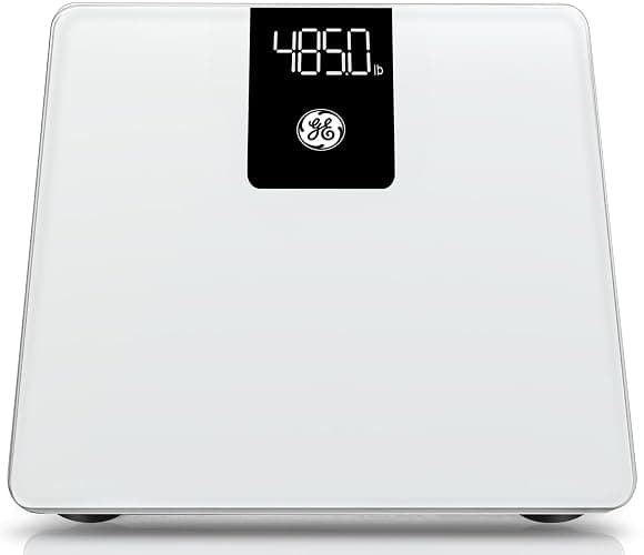 GE Scale Body Weight Bathroom: 500lb BMI Weight Scales for People Accurate Bluetooth Weighing Digital Scale Electronic Weigh Scales White - Image 1