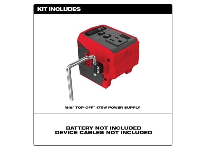 Milwaukee 2846-20 M18 18V 175W TOP-Off Li-Ion Compact Inverter Power Supply thumbnail 4