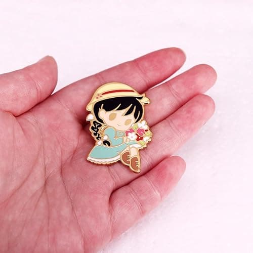 DJMANMENGG Howls Pin Anime Howl's Cosplay Pins Jewerly Merch Gifts For Men Women thumbnail 5