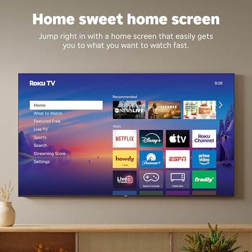 Roku Smart TV 2026 – 55-Inch Select Series, 4K QLED TV – Roku TV with Voice Remote – Flat Screen QLED Television with Wi-Fi for Streaming Live Local News, Sports, & Movies – Bluetooth Headphone Mode thumbnail 7