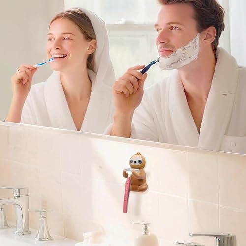 Mhfpl Cute Sloth Razor Holder Shower, Cute Gadgets Leg Razor Holder, Funny Bathroom Decor Accessories for Women Mom Sister Friend Wife Girlfriend, Women's Razor Hang in Shower, Sloth Gifts for Women thumbnail 2