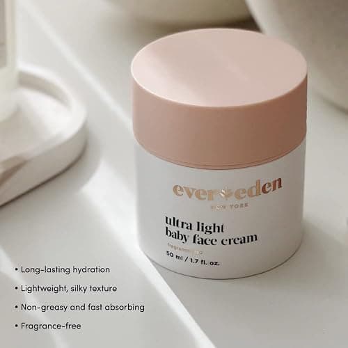 Evereden Ultra Light Baby Face Cream, 1.7 oz | Clean Baby Care | Non-toxic and Fragrance Free Moisturizer | Clean Ingredients thumbnail 2