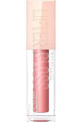 Maybelline Lifter Gloss, Hydrating Lip Gloss with Hyaluronic Acid, Creates Fuller-Looking, Shiny, Moisturised and Plumped Lips. Non-sticky, 003 Moon (Nude Pink) thumbnail 2