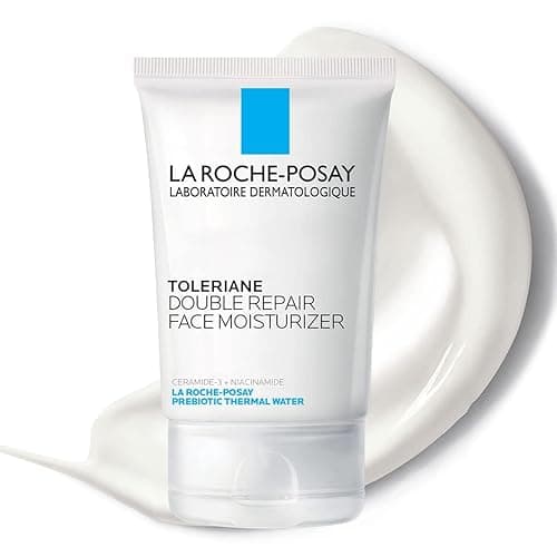 La Roche-Posay Toleriane Double Repair Face Moisturizer, Daily Moisturizer Face Cream with Ceramide & Niacinamide for All Skin Types, Immediate Comfort & Long Lasting Hydration, Fragrance Free - 3.38 Fl Oz (Non SPF)