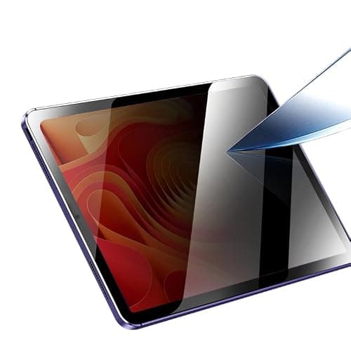 Himover Anti-Spy Tempered Glass Film Guard for iPad 10th 2022 10.9" / 11th A16 2025 11", Anti-Scratch, Anti-Shock Privacy Screen Protector for iPad 10/11 Generation, Black Security Screen thumbnail 7