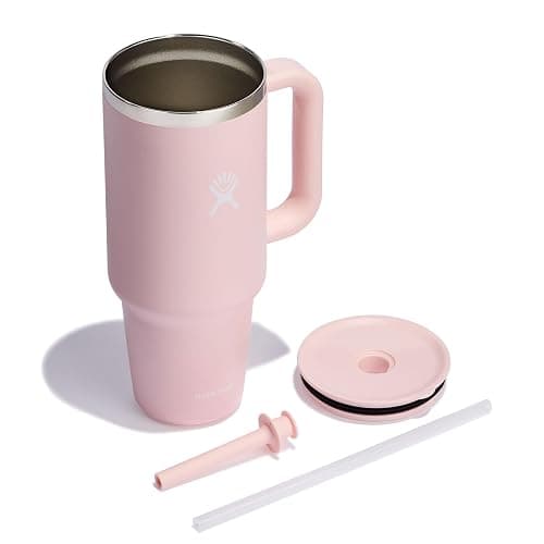 Hydro Flask Travel Tumbler with Handle, Lid and Straw - Insulated Stainless Steel in 40 Oz Trillium thumbnail 10