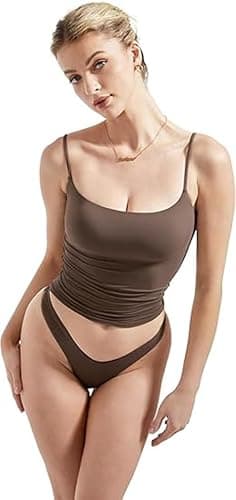 Hotexy Women Sexy Square Neck Tank Top Summer Y2K Going Out Causal Basic Cami Shirt thumbnail 2