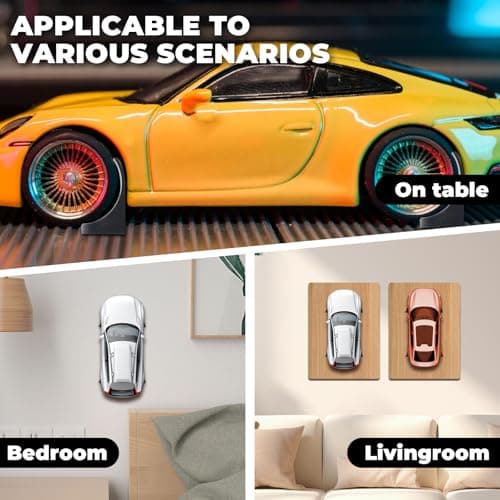 12/20 Pcs Car Display Wall Mount Compatible with Speed Champion Series Models Firm Display Cars Hanging Cars Display Rack （12） thumbnail 7