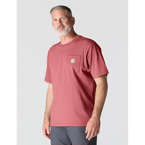 Carhartt men's K87 light amber pocket t-shirt thumbnail 2