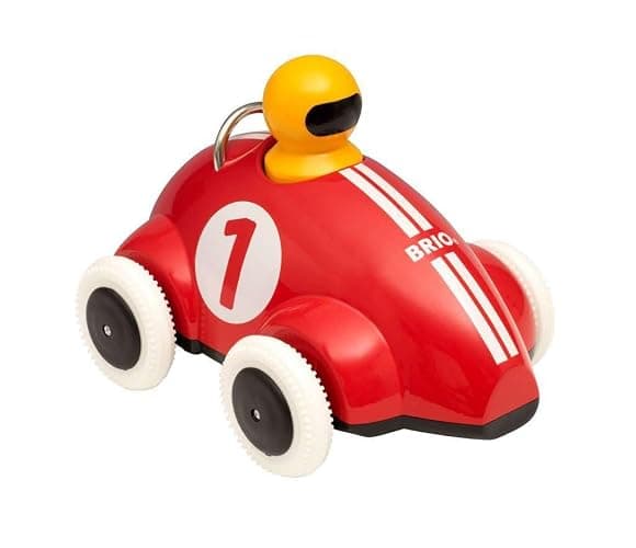 BRIO Infant Toddler 30226 - Push & Go Racer - Classic Race Car with Push and Go Function for for Kids Ages 1 and Up - Push & Go Racer - Image 1