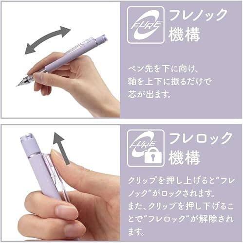 Tombow Mechanical Pencils 0.5mm, Pink & Purple with Eraser Refills | Japanese Stationery | Mechanical Pencil Pack | School Supplies | College Essentials | Office Supplies | Gifts thumbnail 5